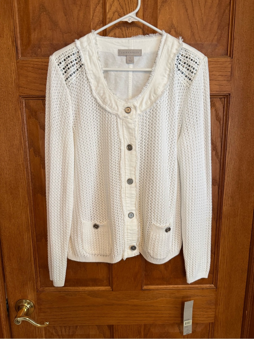 NEW WITH TAGS! Laura Ashley "Moroccan Sunset" Studded Cardigan